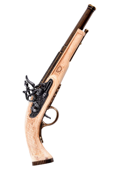 Hadley 1760 Steinschloss Pistole: Elfenbein Optik &amp; Messing