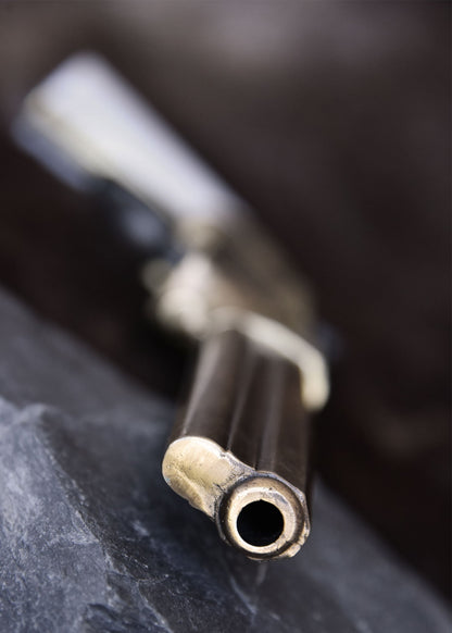 Edle Volcanic Pistole 1854 Replik: Messing &amp; Perlmutt