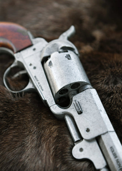 Colt Navy 1851 Replik: Legendärer Western Revolver Altgrau