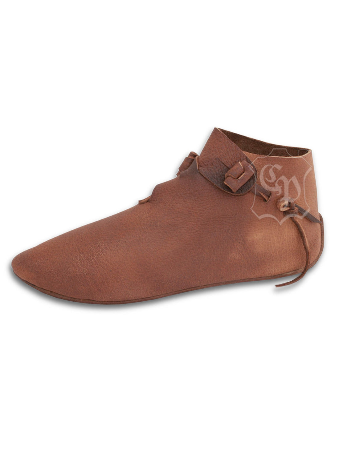 Wikingerschuh Heimdall: Authentischer Halbschuh, Braun