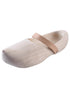 Authentische Holzschuhe mit Lederriemen aus Pappelholz