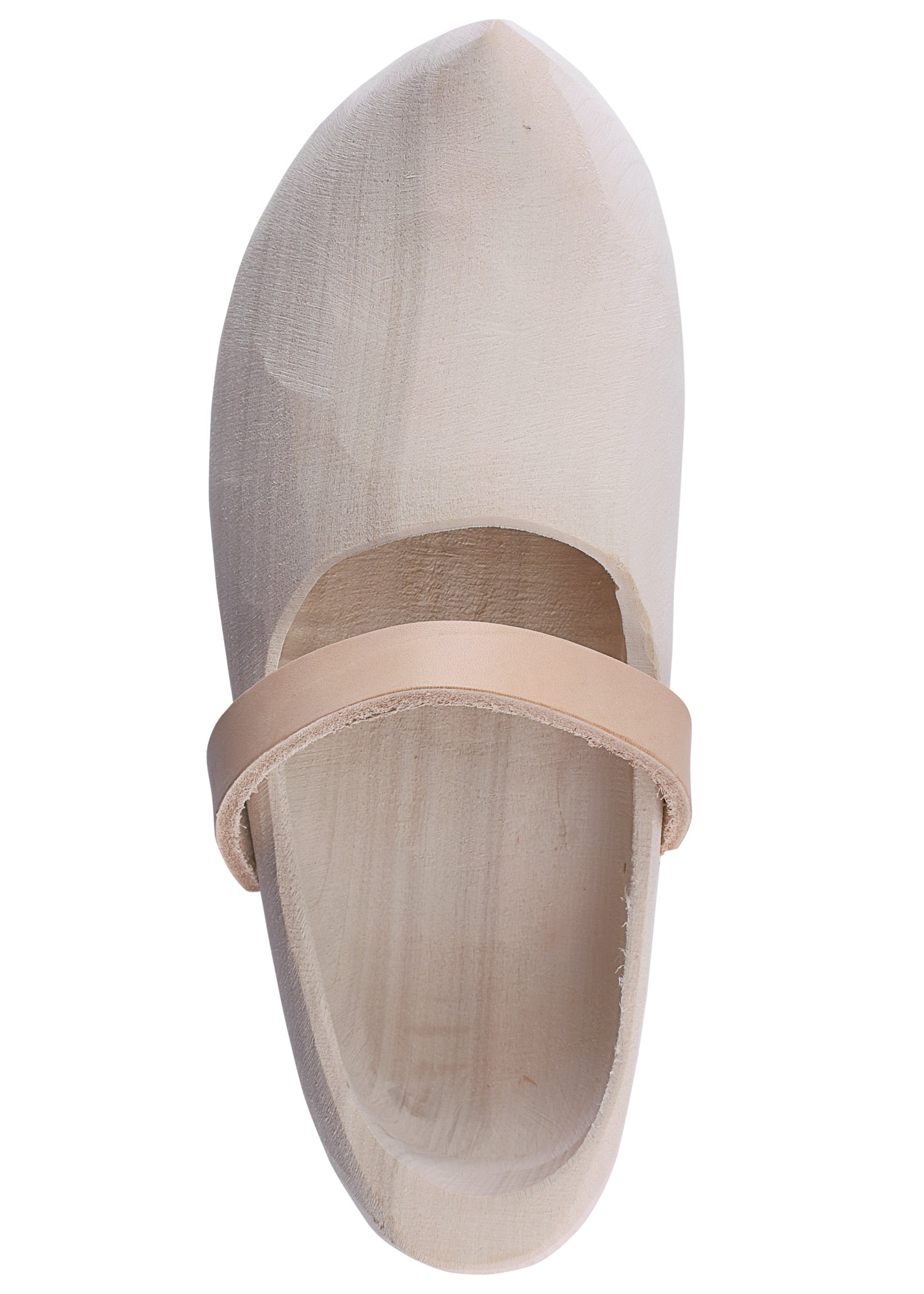 holzschuhe mit lederriemen