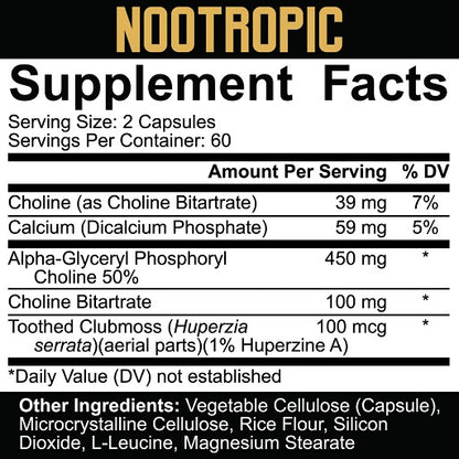 rich piana 5 nutrition nootropic 120 kapseln