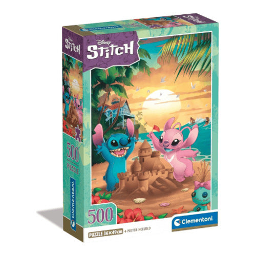 500 teile puzzle disney compact disney stitch