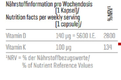 Body Attack Vitamin D3K2 120 caps