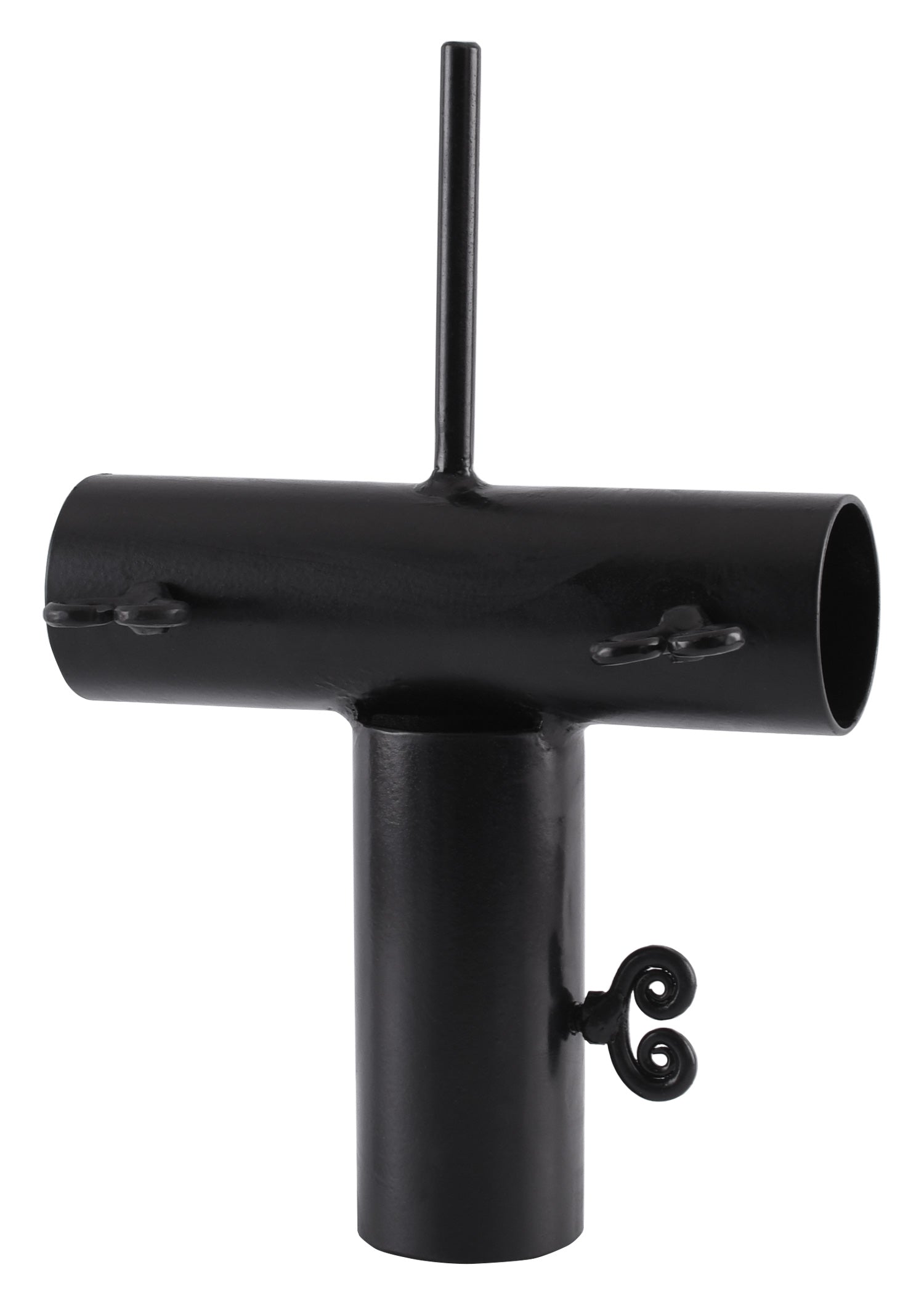 T Verbinder für 50mm Zeltstangen aus Eisen mit Spitze