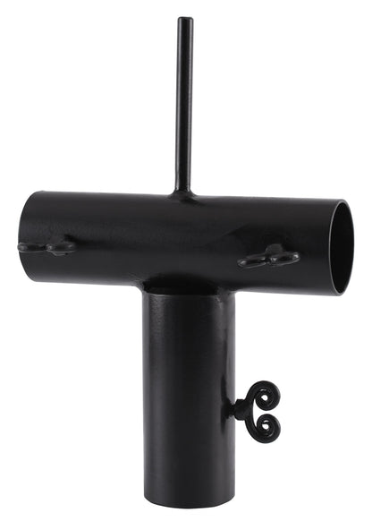 T Verbinder für 50mm Zeltstangen aus Eisen mit Spitze