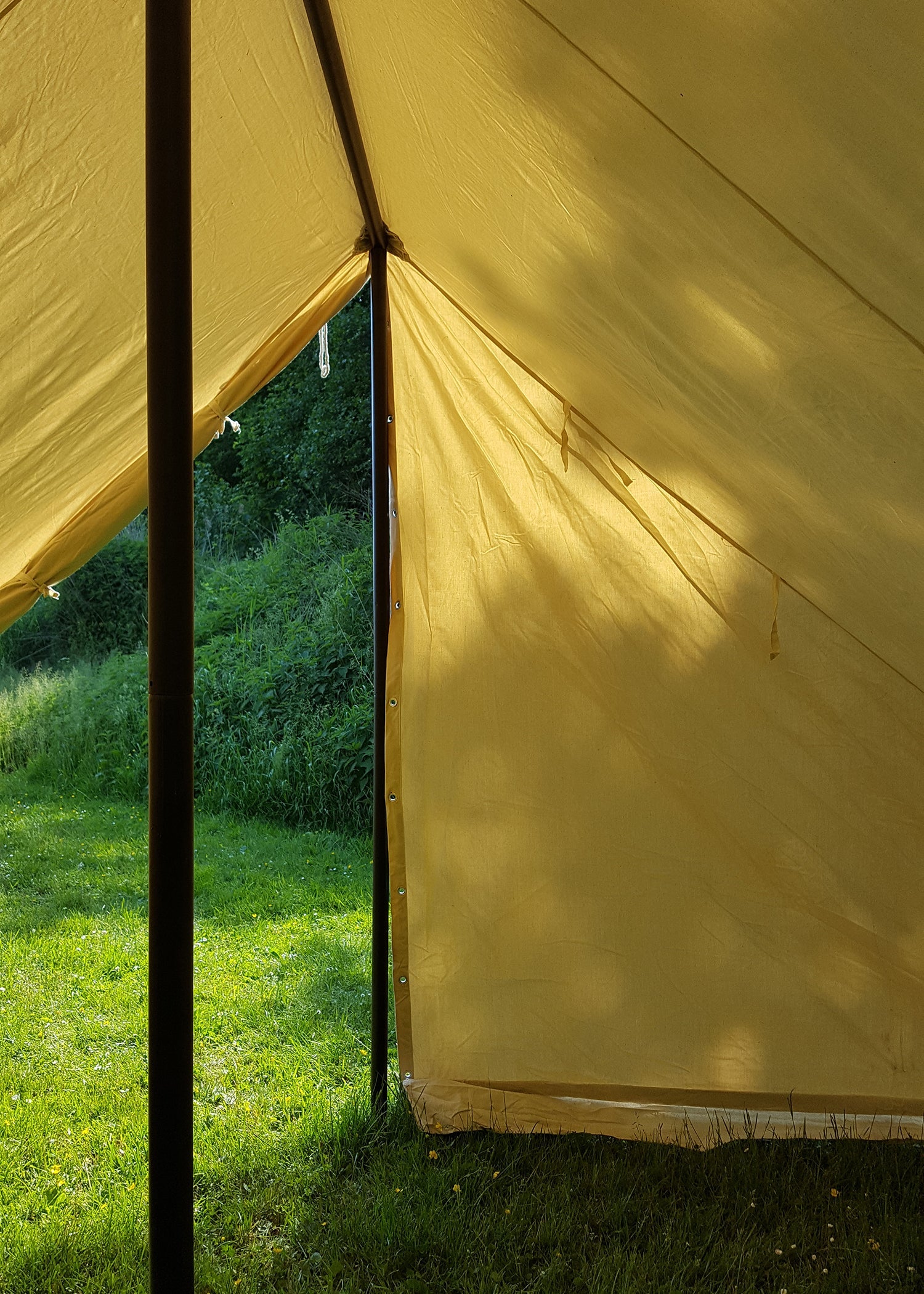 roemisches truppenzelt 4 x 4 m 425 gsm naturfarben