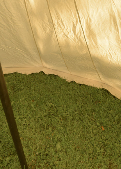 sachsenzelt jorvik 4 x 6 m 425 gsm naturfarben
