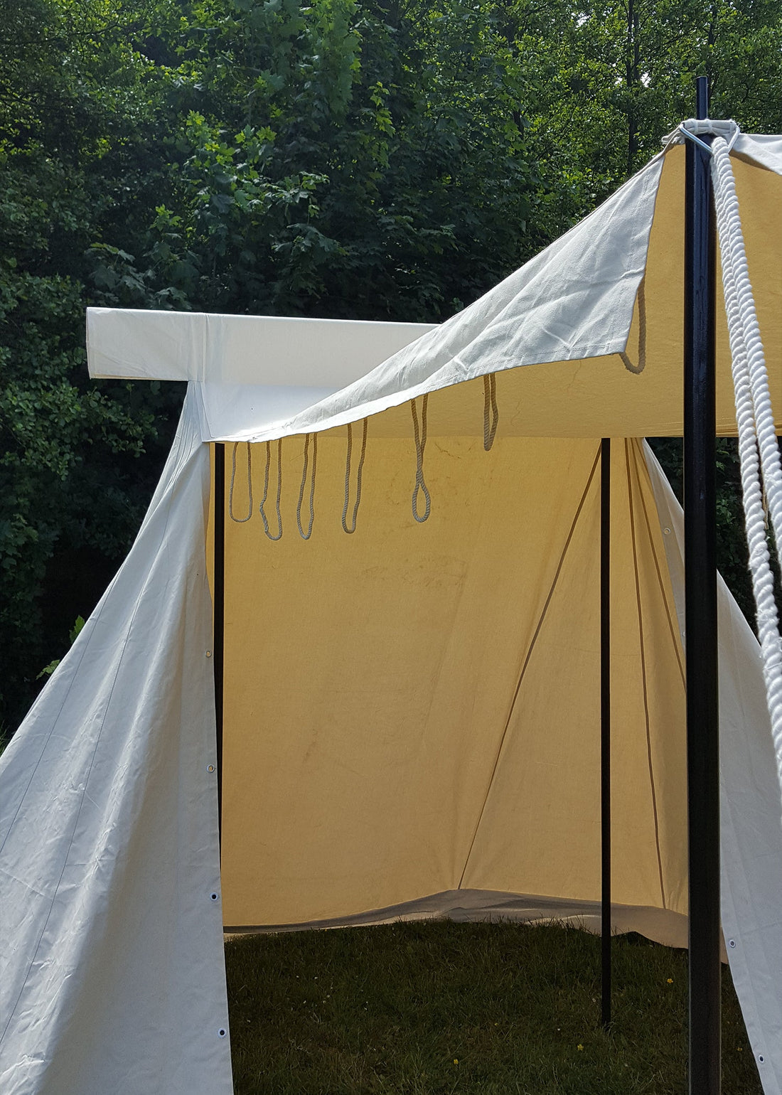 saechsisches haendlerzelt 4 x 2 5 m 425 gsm naturfarben