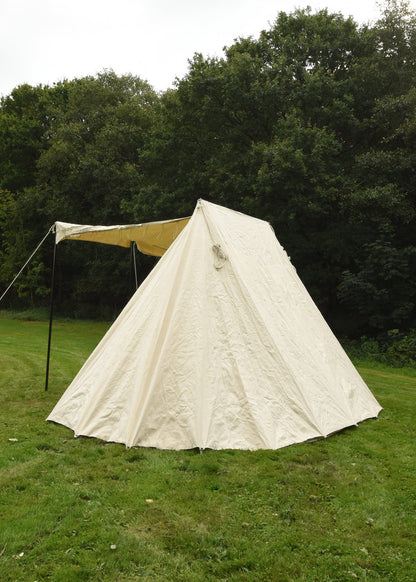 saechsisches haendlerzelt 4 x 6 m 425 gsm naturfarben