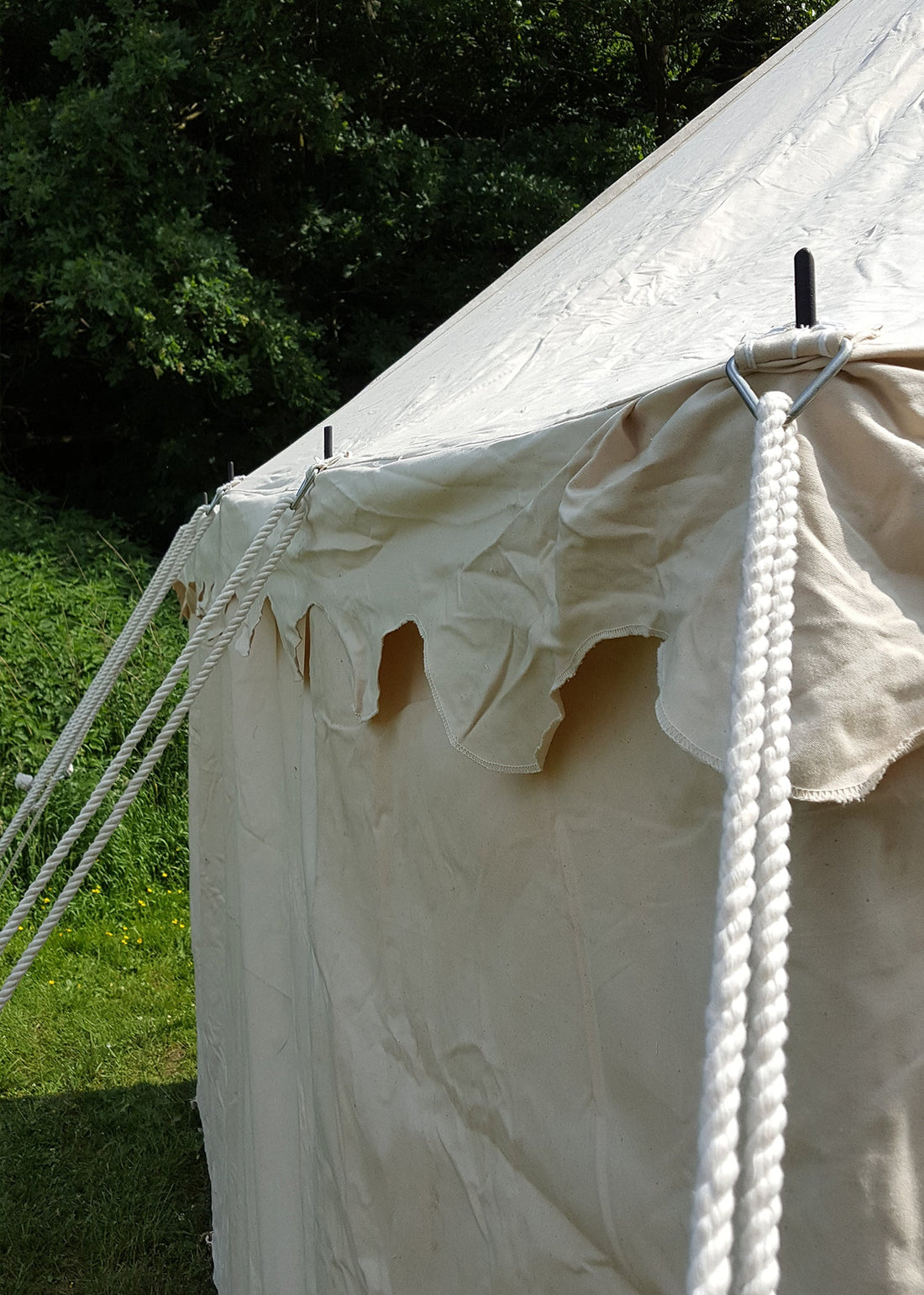 ritterzelt markward 5 x 8 m 425 gsm natur