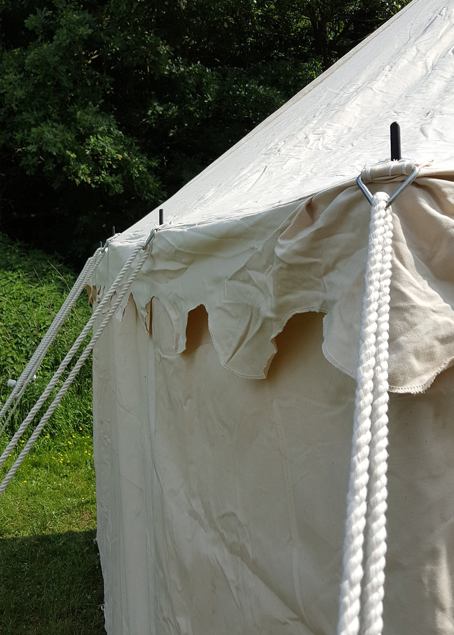 ritterzelt markward 6 x 4 m 425 gsm natur