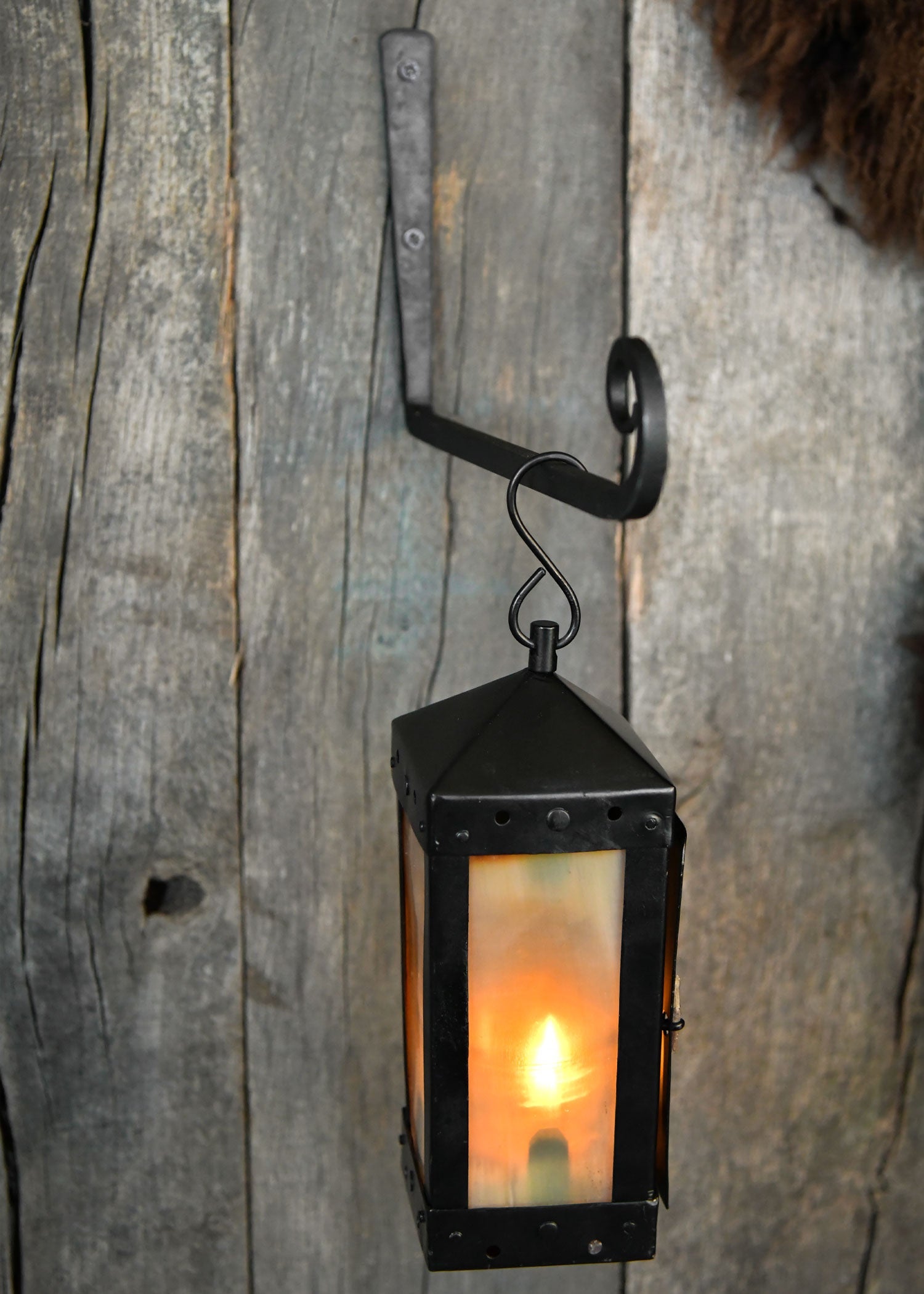 geschmiedeter wandhaken laternen halter