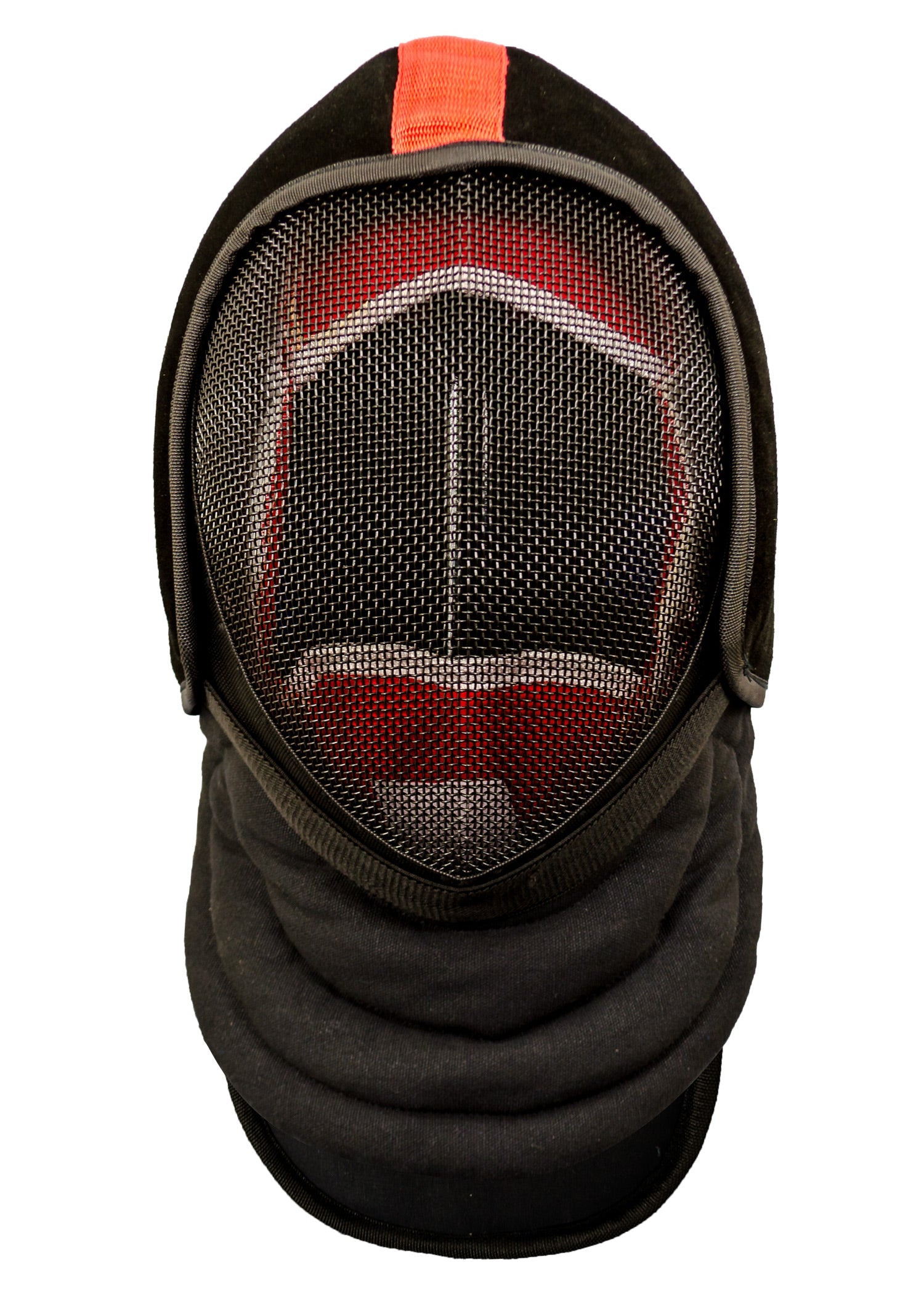 Red Dragon Leder Maskenüberzug mit Hinterkopfschutz