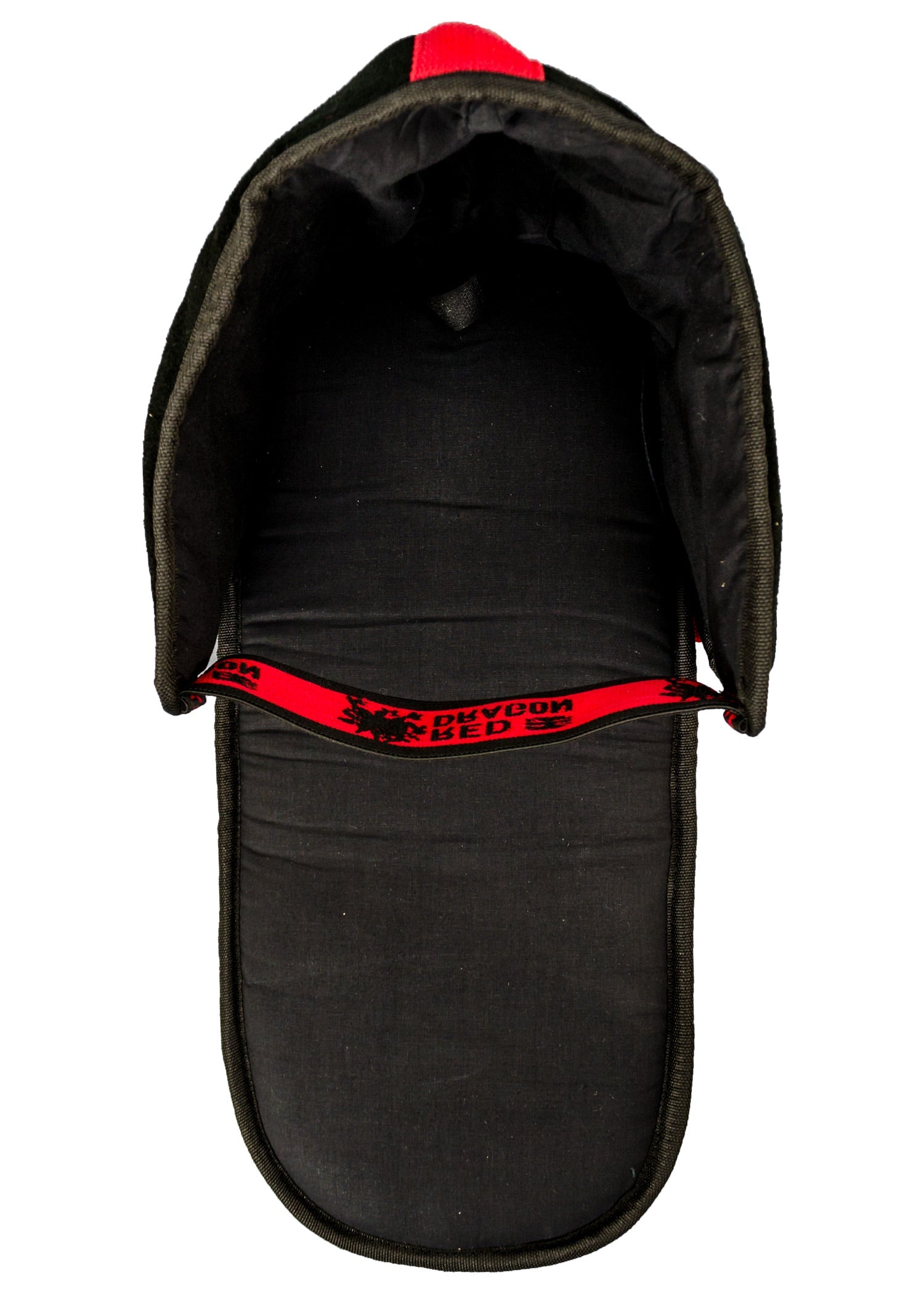 red dragon maskenueberzug aus leder