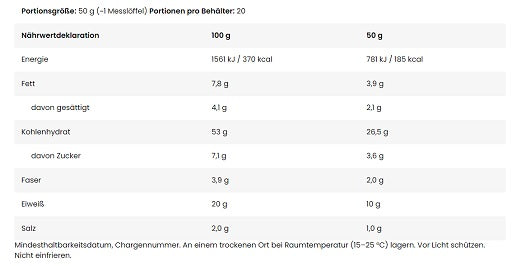 fa nutrition wow protein pancakes 1000g brownie