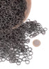 1kg Kettenringe lose, ID 8mm, brüniert – Unvernietet