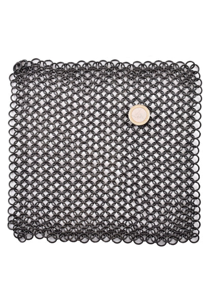 Kettenstück 20x20 cm: Brünierter Stahl, ID 8mm