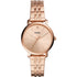 Fossil Lexie Luther Three Hand Rose Gold Tone Stainless Steel Watch