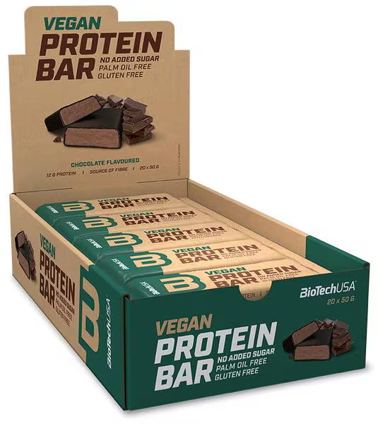 BioTech Vegan Bar 20x 50g Chocolate