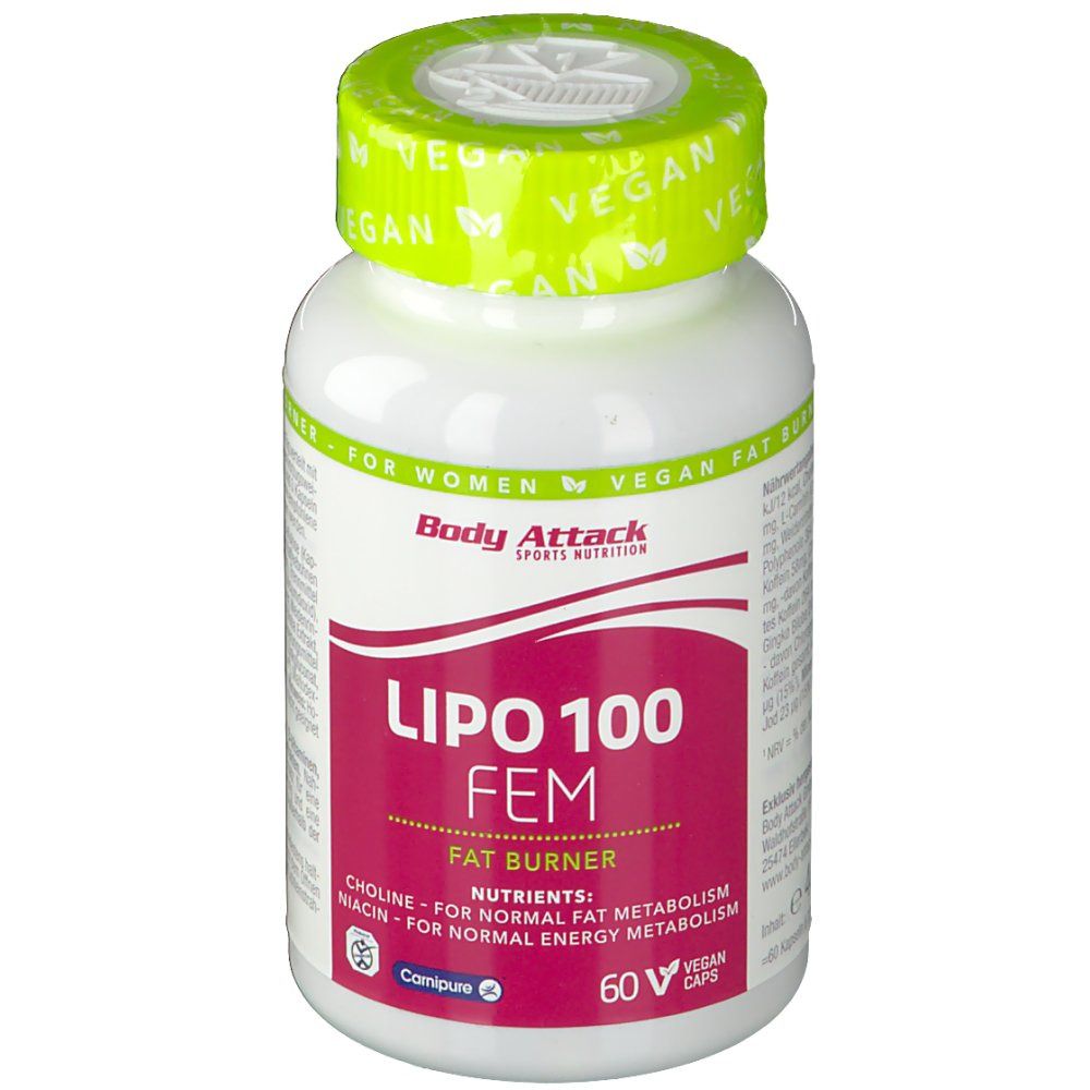 Body Attack Lipo100 Fem 60 Kapseln