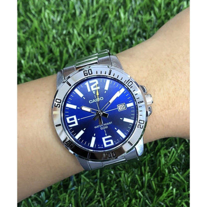 Casio Enticer Sports Diver Style Blue Watch