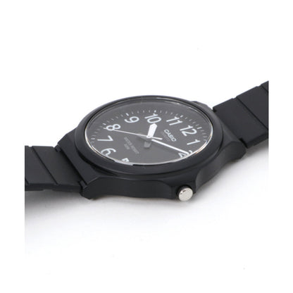 casio herren quarzuhr robusten design schwarzem resinarmband datum mw 240 1evdf