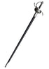 rapier mit geriffeltem griffkorb