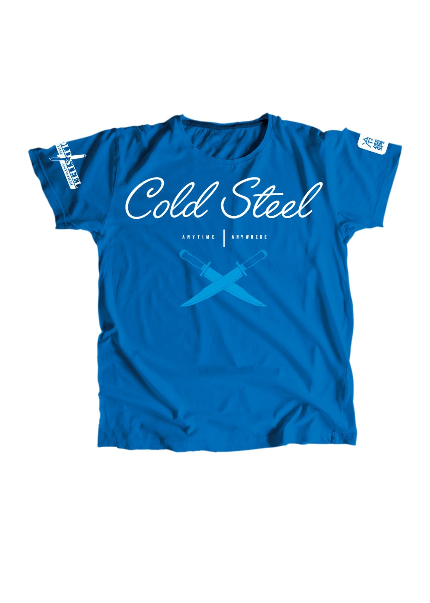 Cold Steel Cross Guard Damen T Shirt, Blau