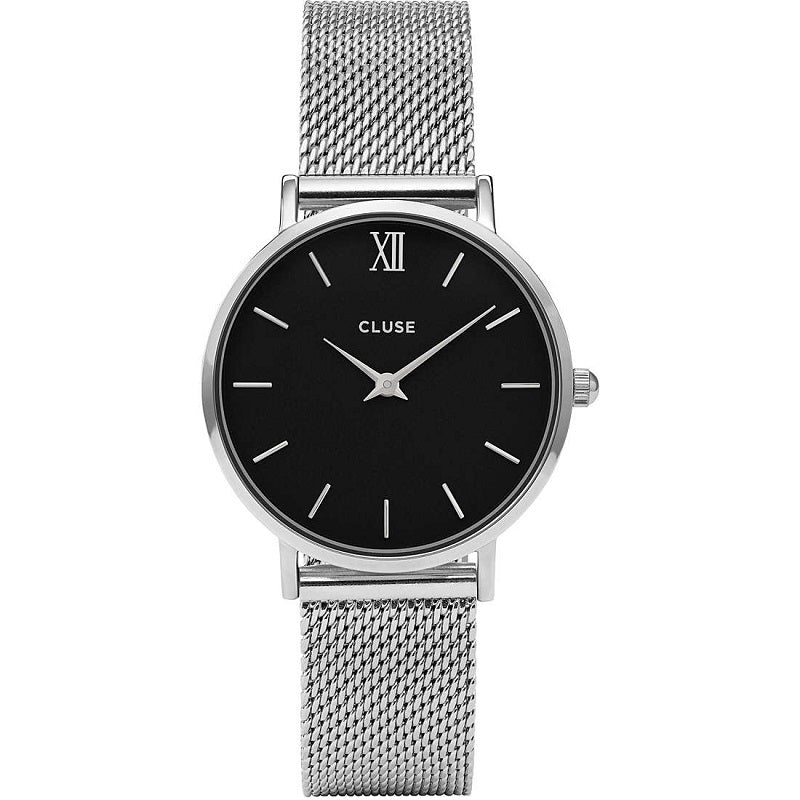Cluse Minuit Mesh Schwarz/Silber