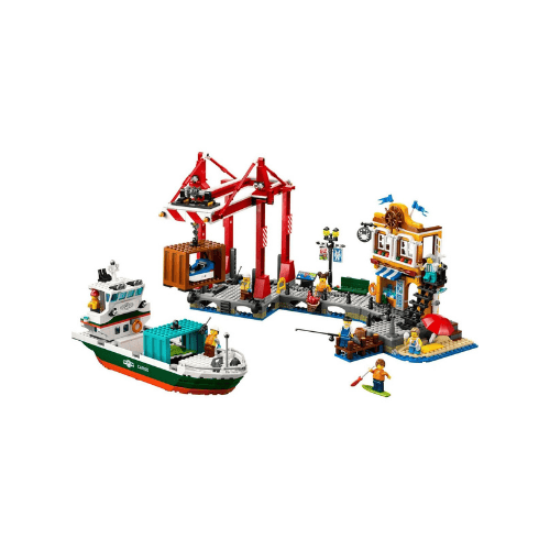 city hafen mit frachtschiff 1226 teile