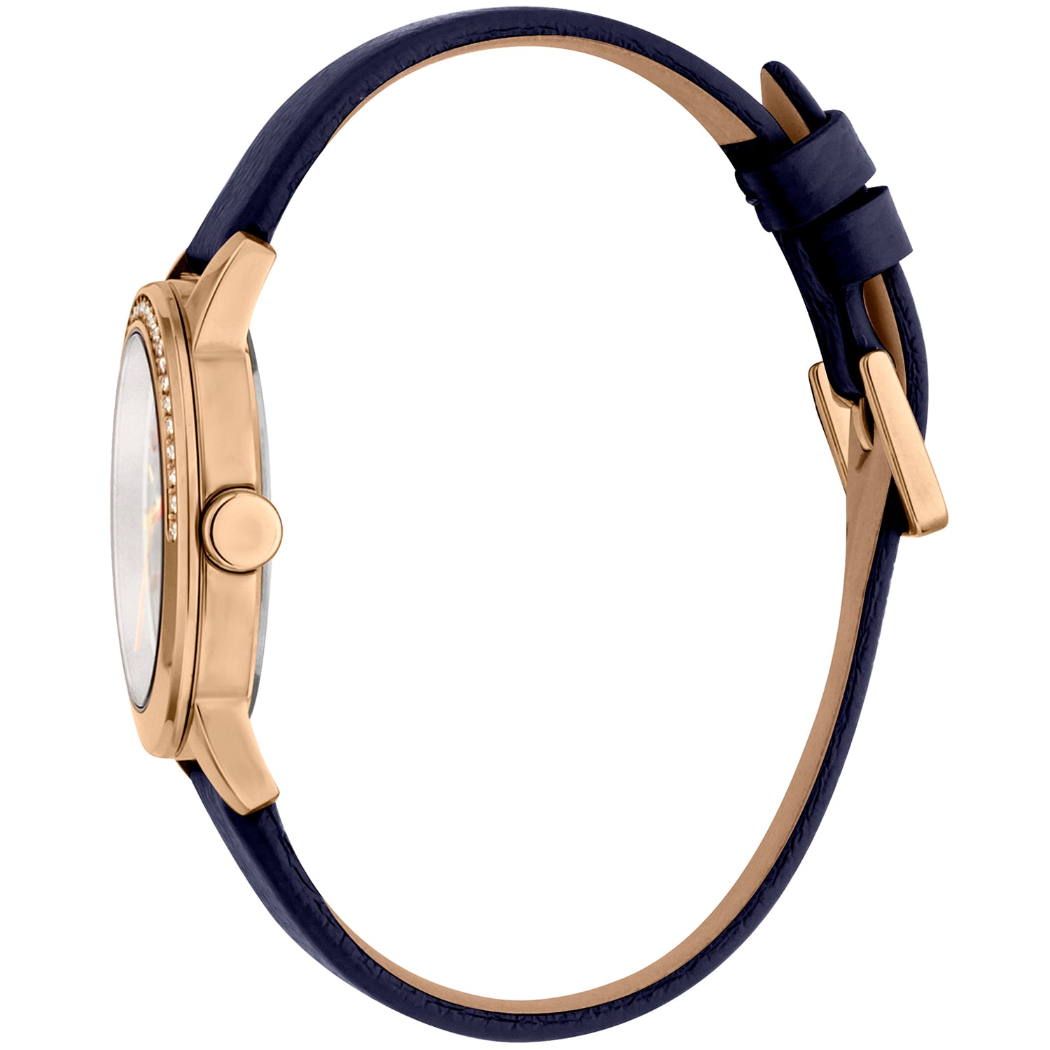 Montre à quartz pour femme Esprit, bracelet en cuir ES1L136L0055