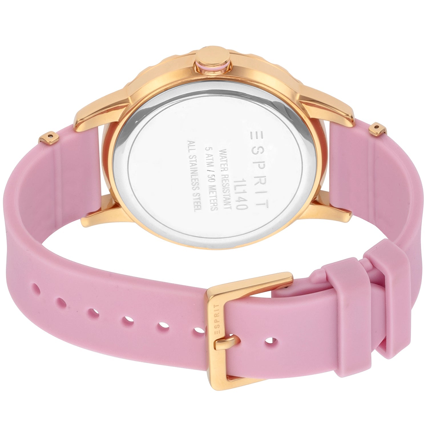 Damen Multifunktionsuhr Silikon Rosé