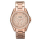 Riley Multifunction Crystal Rose Gold-Tone Stainless Steel Watch