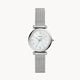 Carlie Mini Three-Hand Stainless Steel Mesh Watch