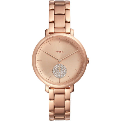 Fossil Jacqueline Rose Gold Tone Stainless Steel Watch
