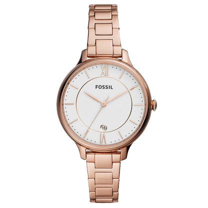 Fossil Winnie Three Hand Rose Gold Tone Stainless Steel Watch