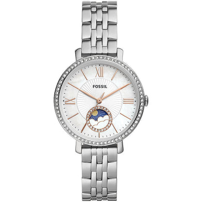 Fossil Jacqueline Sun Moon Multifunction Stainless Steel Watch