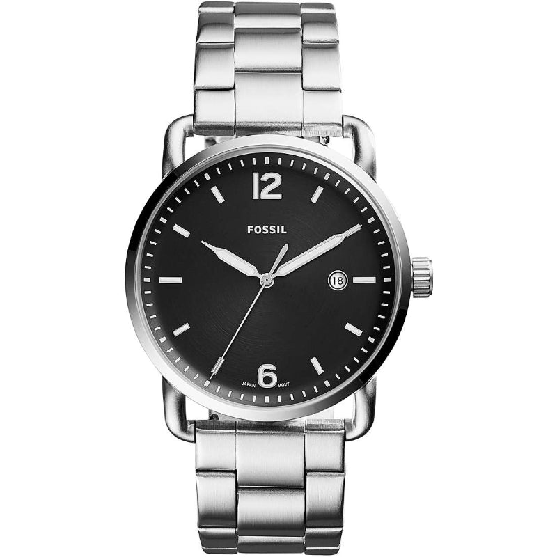 Fossil The Commuter Three Hand Date Stainless Steel Watch