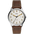 Fossil Forrester Three Hand Cream Dial Brown Leather Watch