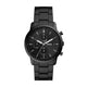 Minimalist Chronograph Black Stainless Steel Watch