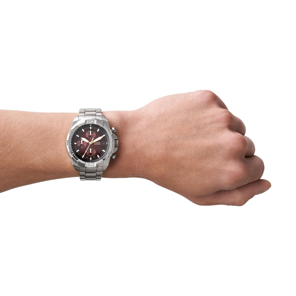 Montre chronographe Bronson en acier inoxydable
