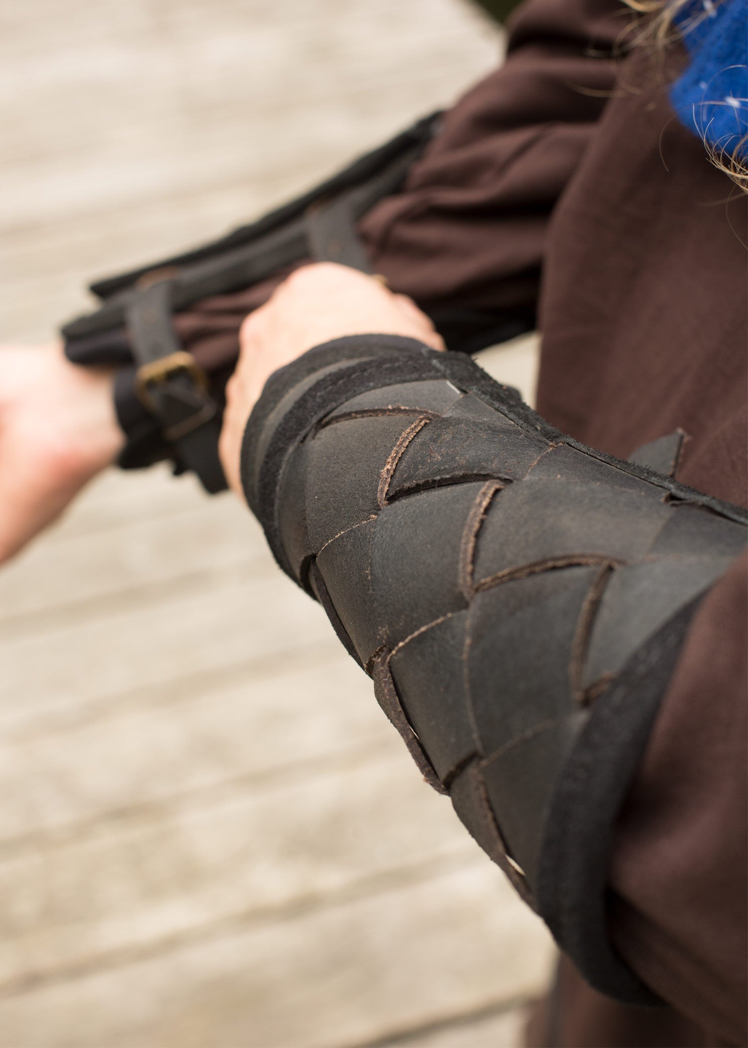 rfb wikinger armschienen aus leder