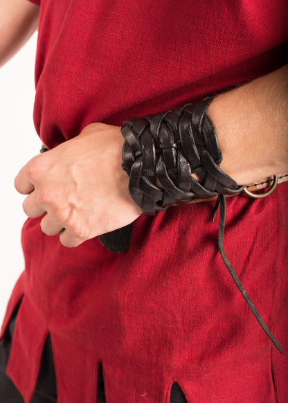 flechtarmband aus leder