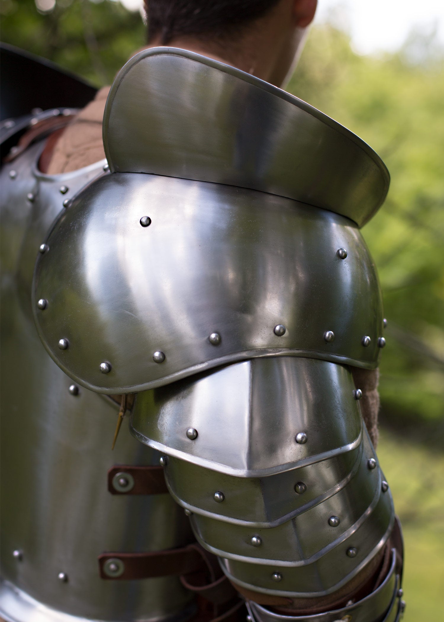 Giant Warrior Stahlschultern mit Klingenbrecher (Paar)