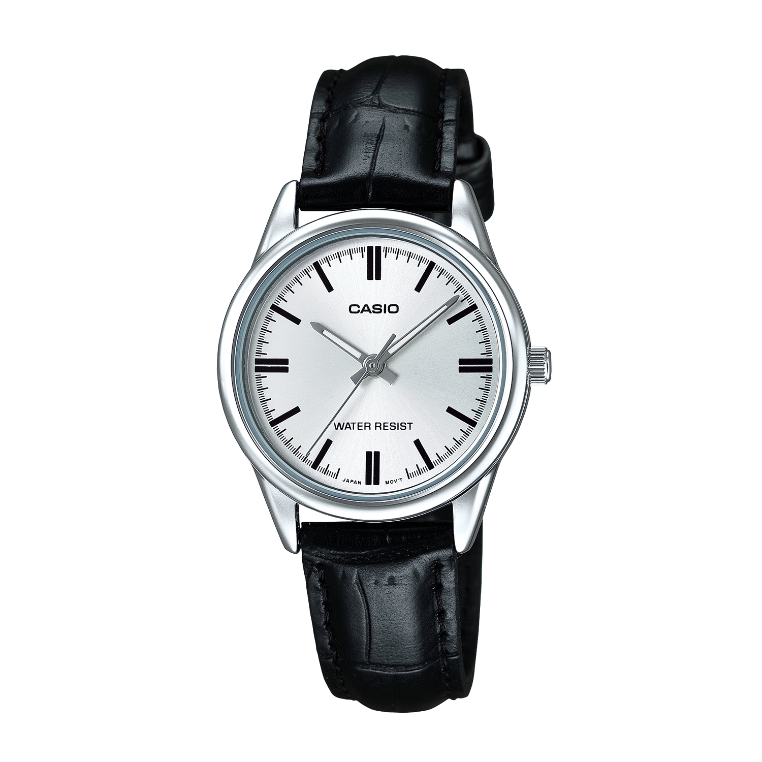 Casio Collection Classic White Dial Leather Watch