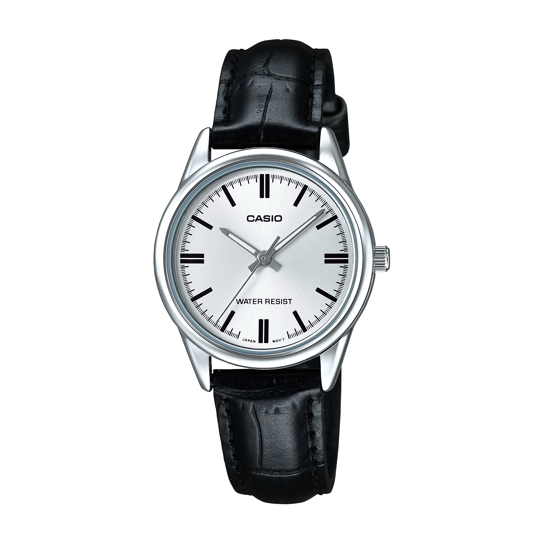 Casio Collection Classic White Dial Leather Watch