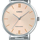 Enticer Ladies Rose Dial Steel Watch