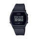 Damen-Digitaluhr mit Resin-Gehäuse und Resinarmband, schwarzes Display